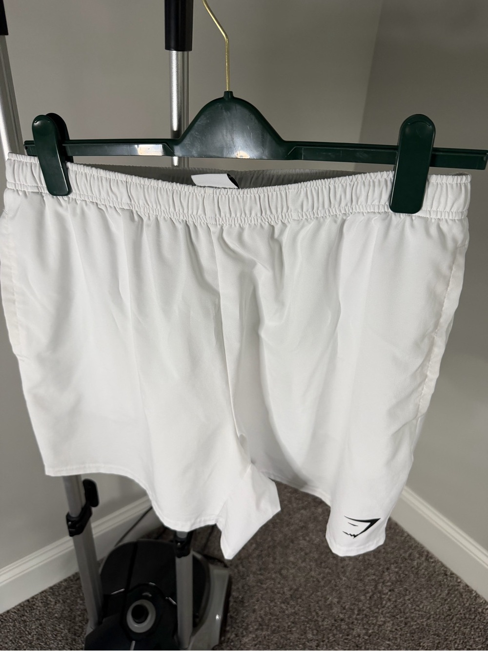 Gymshark Arrival 7” White Athletic Shorts